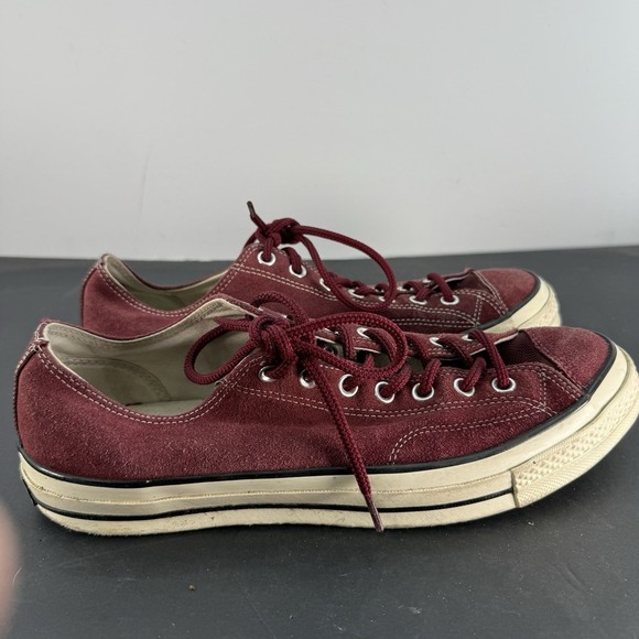 CONVERSE Chuck Taylor 70s Low Top Suede Leather Wine Men 11.5 US Unisex WO 13.5 - Picture 12 of 16